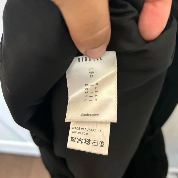 Dion Lee - Designer - Black Wide Leg Trousers - Picture 2 of 5